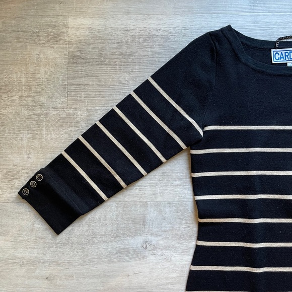 CARDIGAN women’s striped knit dress size M - Picture 2 of 6